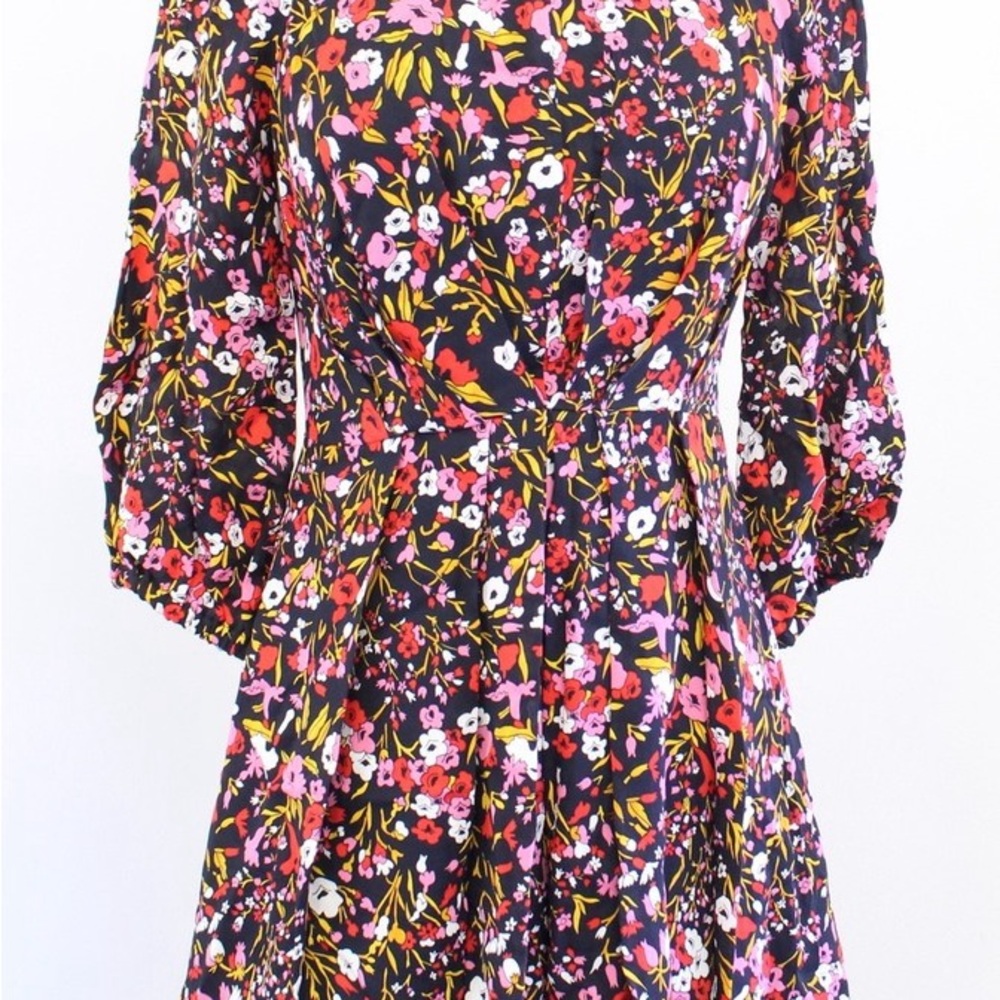 Whistles Multicolor Floral Long Sleeve Dress - US size 12